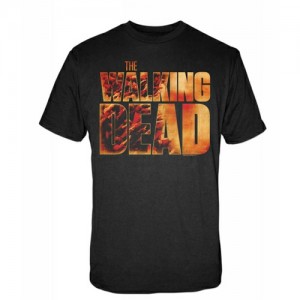 Camiseta Walking Dead Negra Vintage